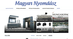 Desktop Screenshot of magyarnyomdasz.hu