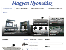 Tablet Screenshot of magyarnyomdasz.hu